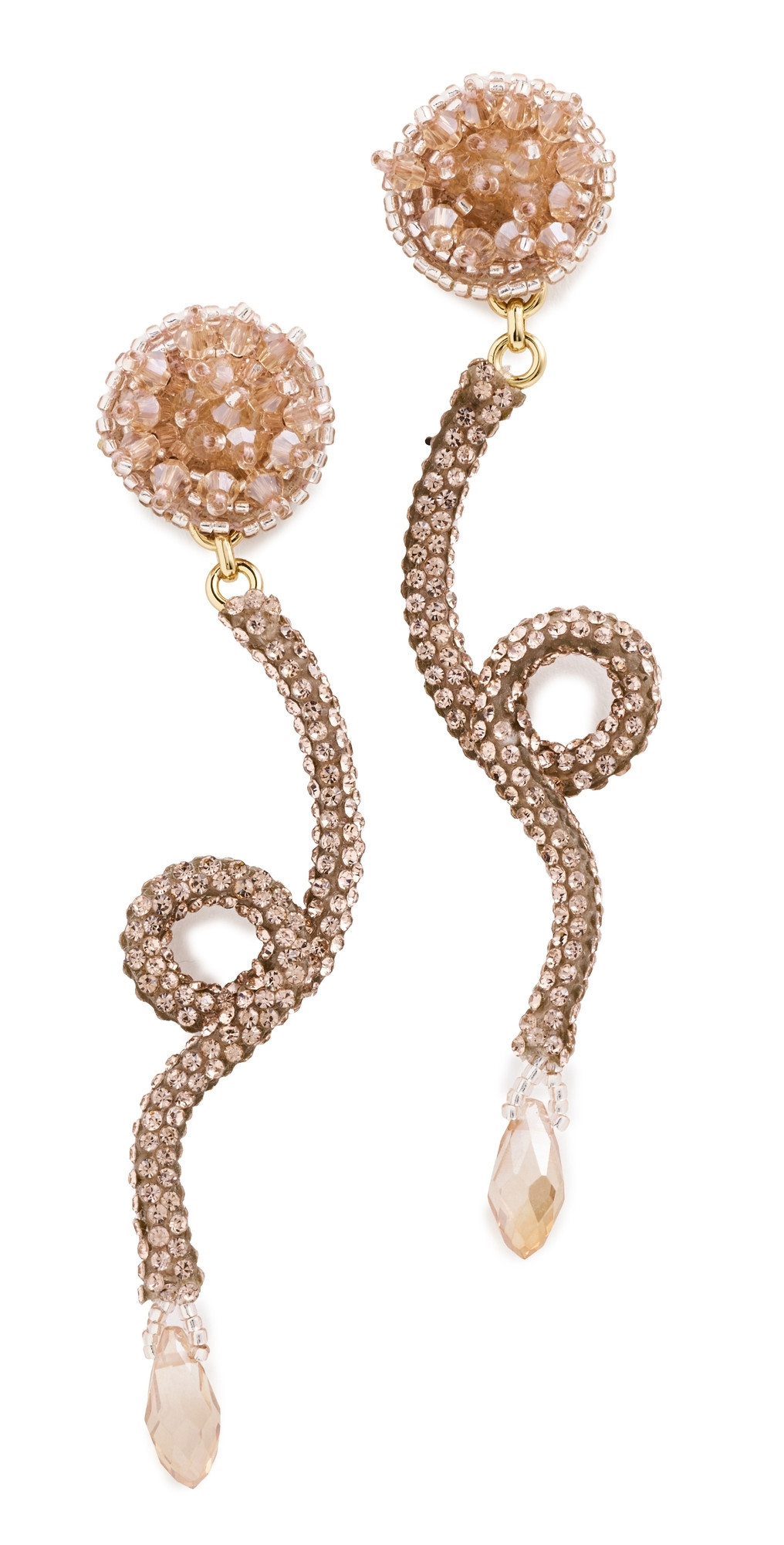 Mignonne Gavigan Brenda Linear Earrings Rose Gold One Size | Shopbop