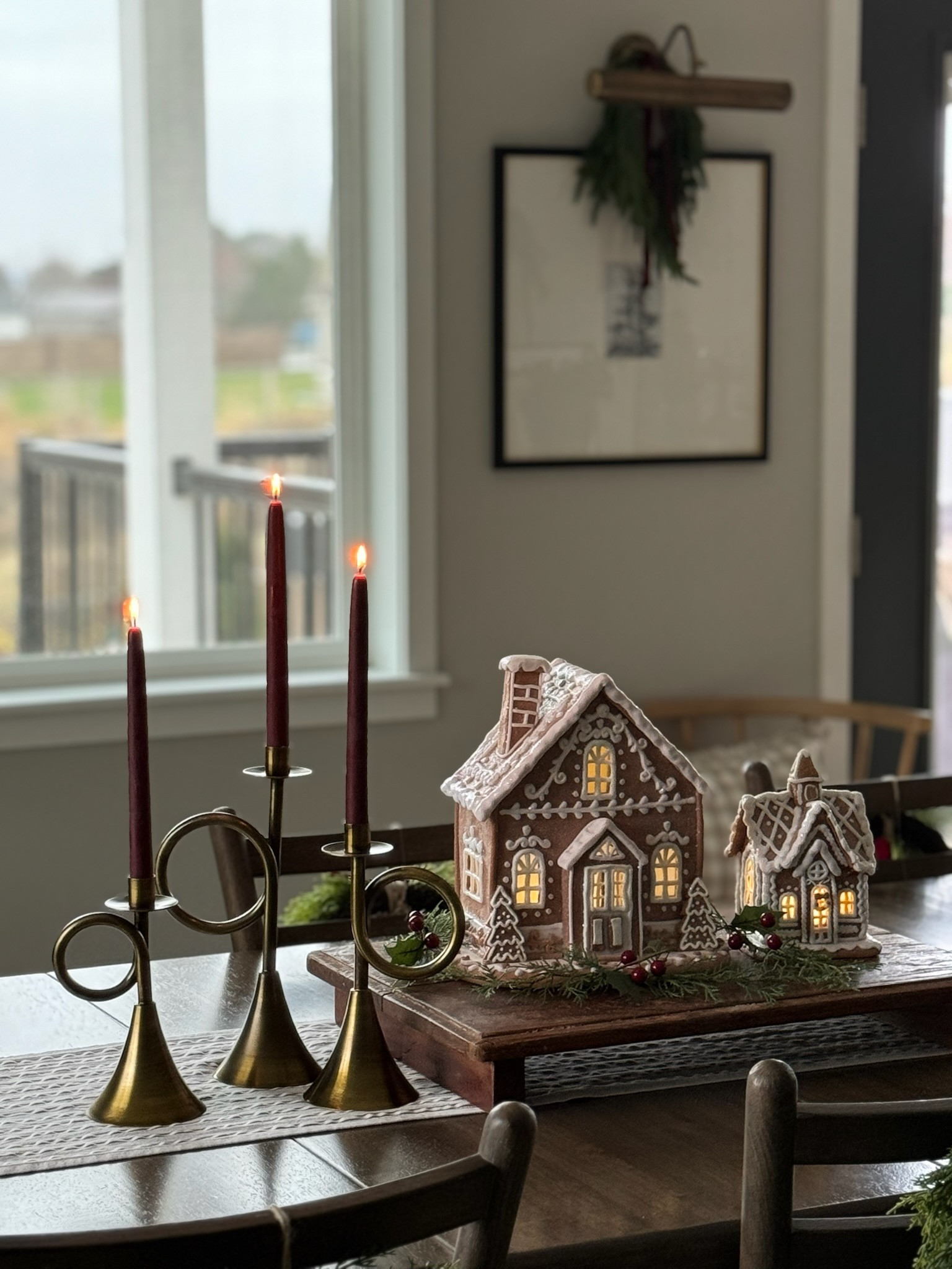How gorgeous are these langer candle holders? #WayfairPartner When I came across these I knew I needed to grab them for the holiday season. The brass finish is timeless and traditional, the silhouette is feminine and dainty, and I love how effortlessly beautiful they are paired with any holiday decor. A new @wayfair favorite for me! 

@wayfair  #Wayfair #WayfairPartner