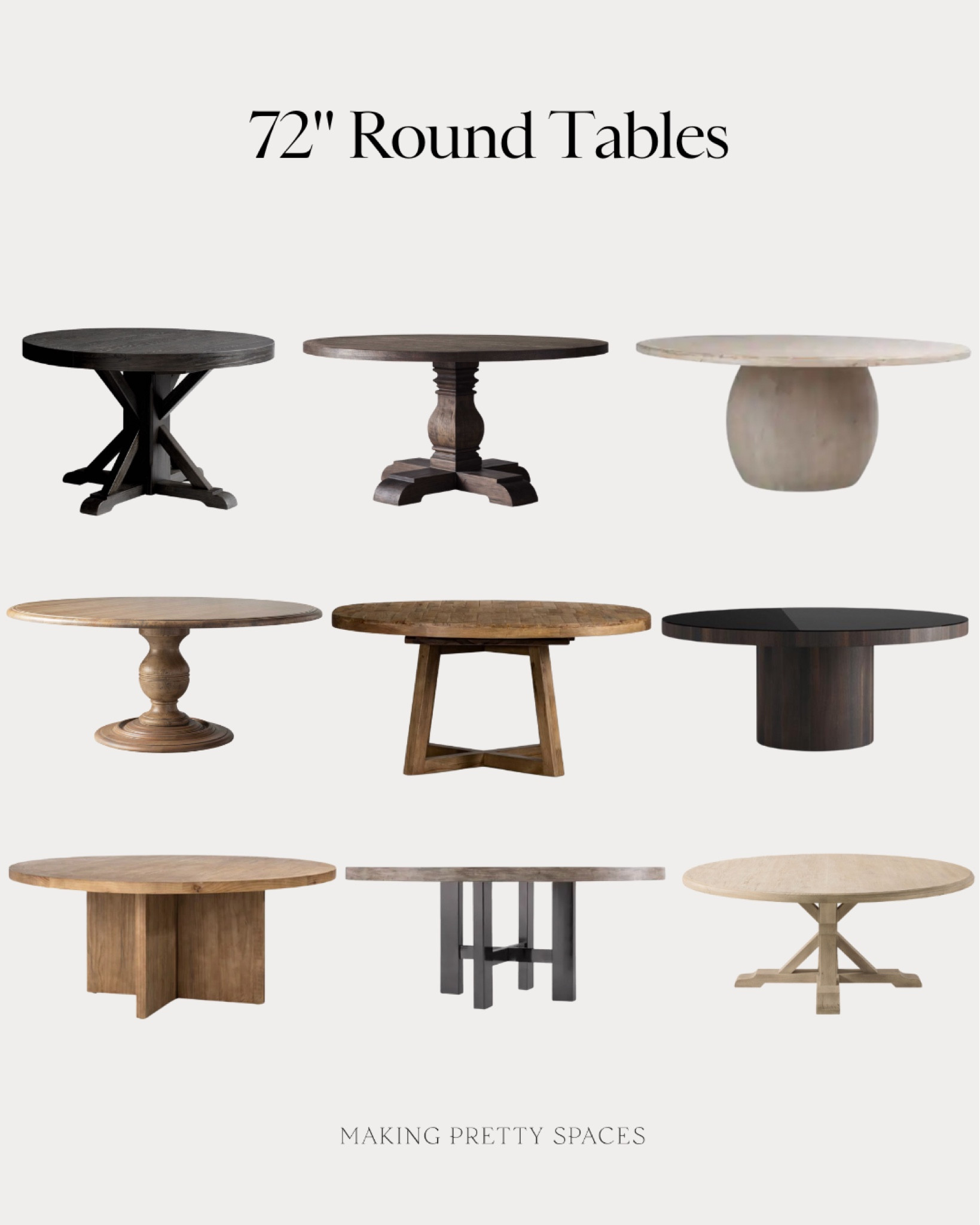 Shop these 72” round dining tables! 
McGee & Co, Pottery Barn, Arhaus, Scout & Nimble, Serena & Lily, round table, wood table

#LTKstyletip #LTKfamily #LTKhome