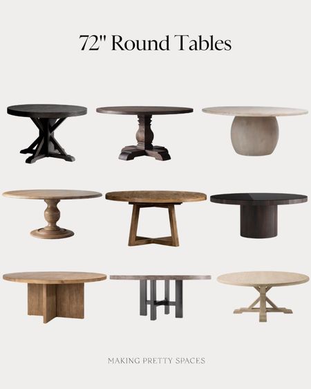 Shop these 72” round dining tables! 
McGee & Co, Pottery Barn, Arhaus, Scout & Nimble, Serena & Lily, round table, wood table

#LTKstyletip #LTKfamily #LTKhome