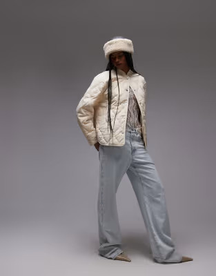 & Other Stories quilted jacket in beige | ASOS (Global)