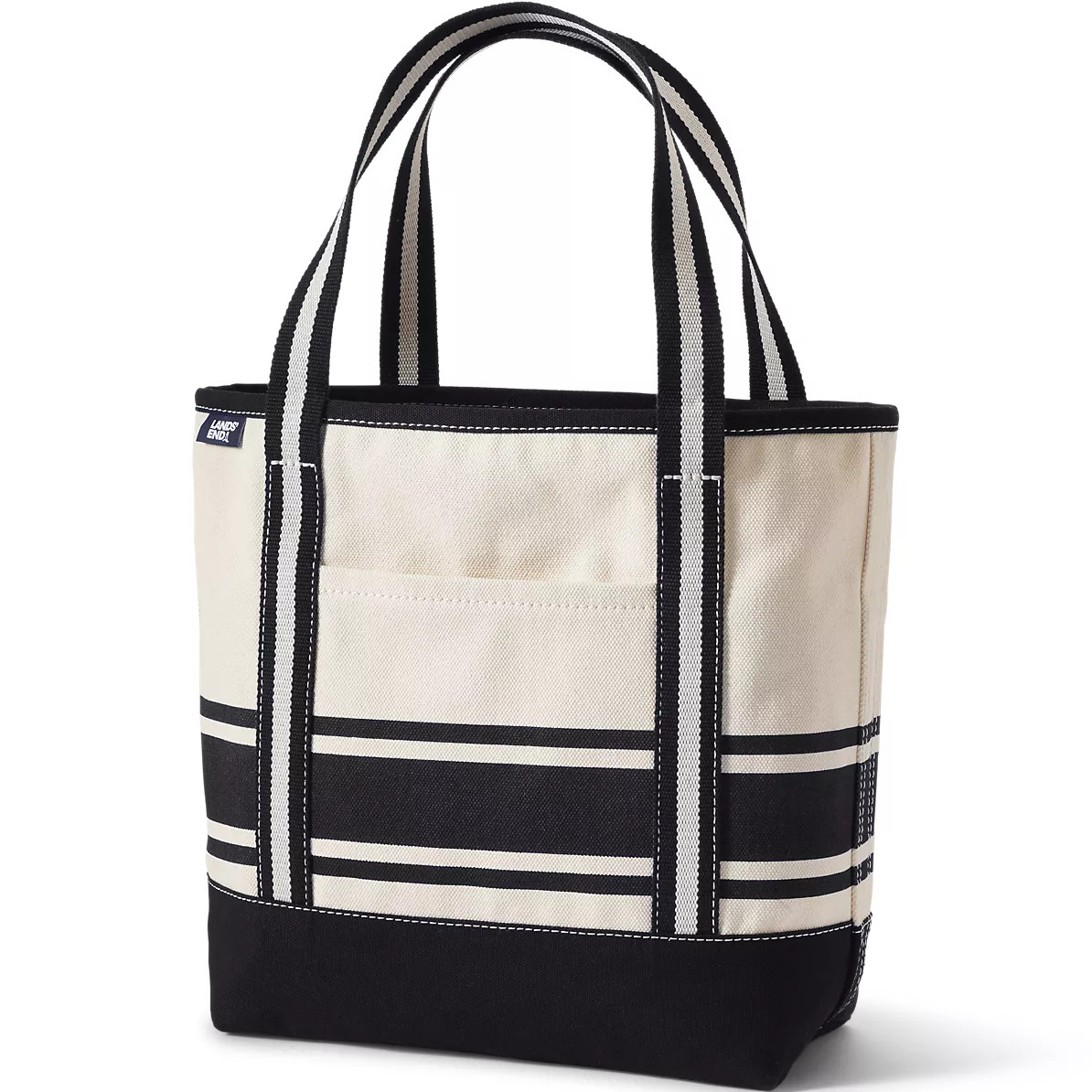 Medium Print 5 Pocket Open Top Canvas Tote Bag | Lands' End (US)