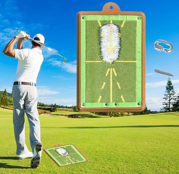 New Golf Training Mat for Swing Detection Batting, Analysis Swing Path and Correct Hitting Postur... | Amazon (US)