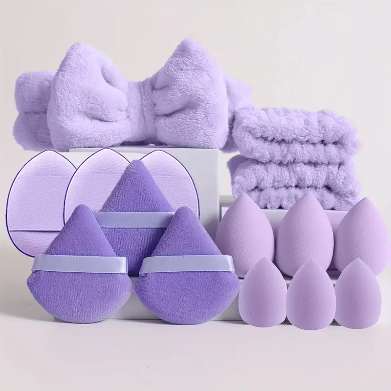 15 Pieces Facial Makeup Tools Set - 12pcs Ultra Soft Washable Face Body Powder Puff Makeup Sponge... | Temu Affiliate Program