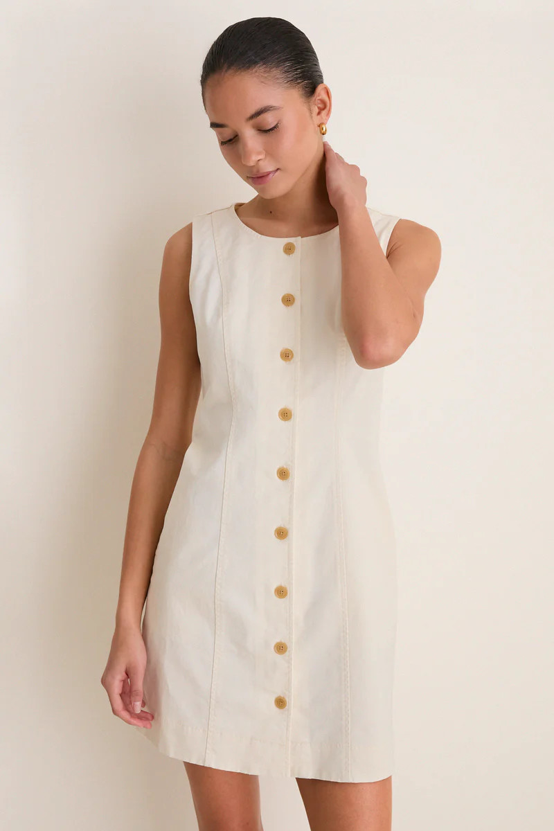 Stone Chino Rhoda Mini Dress | Tuckernuck (US)