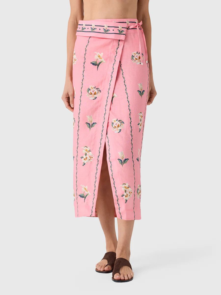 Agua By Agua Bendita Women's Tierra Promesa Midi Pareo | Saint Bernard