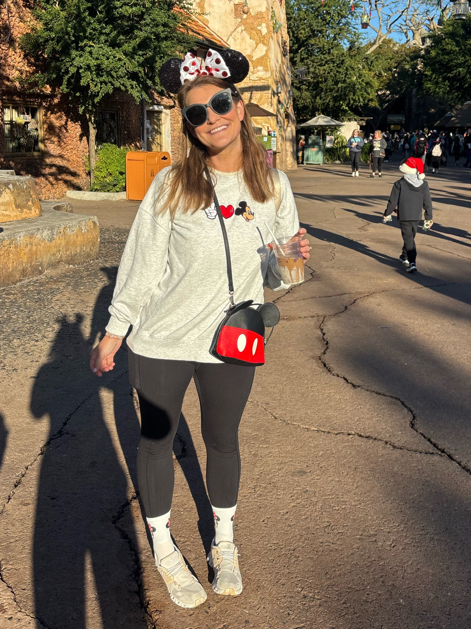 something about an iced coffee in #animalkingdom #disneybound #disneymom #disneyoutfits #momstyle