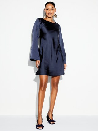 The Occasion by Old Navy Satin Flare-Sleeve Mini Dress | Old Navy (US)