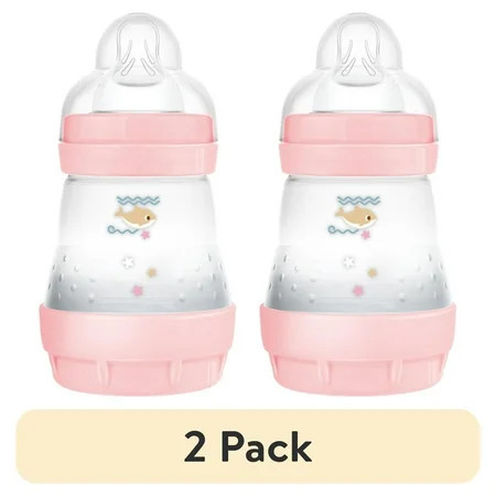 (2 pack) MAM Easy Start Matte Anti-Colic Bottle, 5 oz, Girl, 2 pack | Walmart (US)
