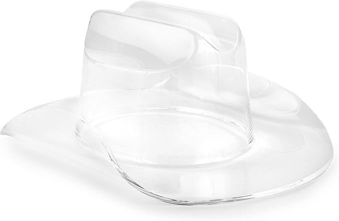 Huang Acrylic Large Clear Cowboy Hat | Perfect for Home Decor, Chips and Dip, Ice Bucket/Cooler, ... | Amazon (US)