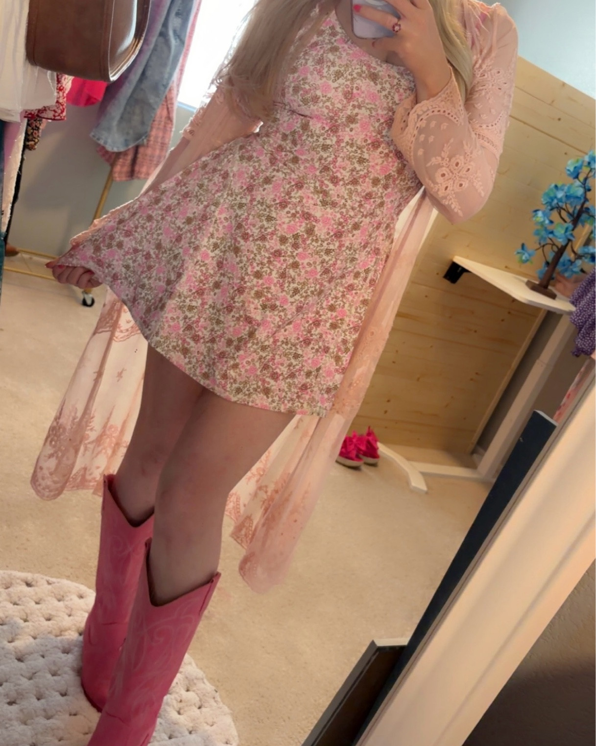 Spring ootd floral active dress and pink boots 💗

#LTKootd #LTKmomlife #LTKgrwm