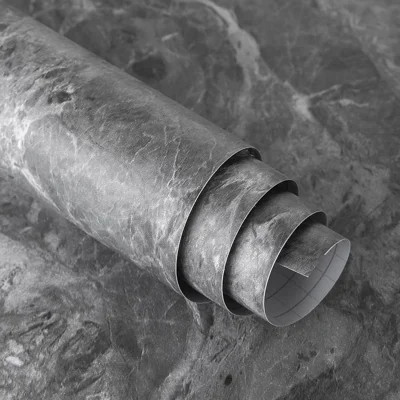 Grey Marble Contact Paper Peel And Stick Vinyl Wrap For Countertops, Walls, And Furniture - Thick Matte Heat Resistant Self-Adhesive Marble Wallpaper | Wayfair North America