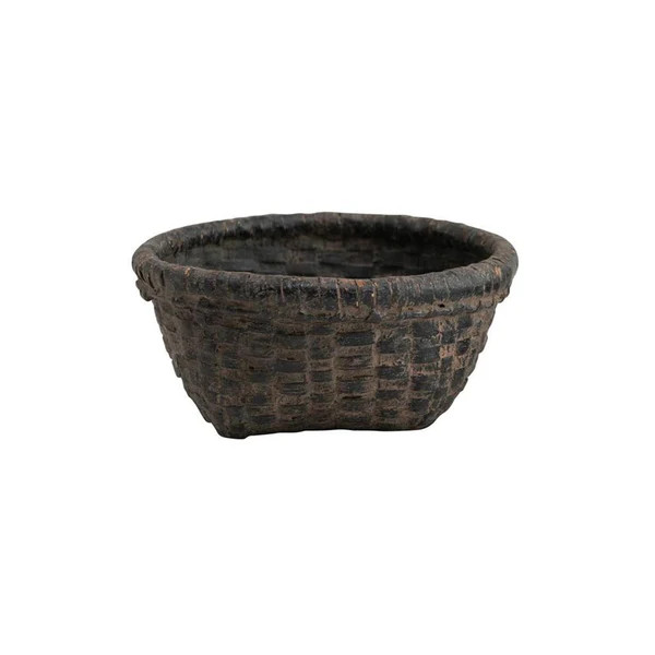 Distressed Vintage Cane Basket - Final Sale | Meridian
