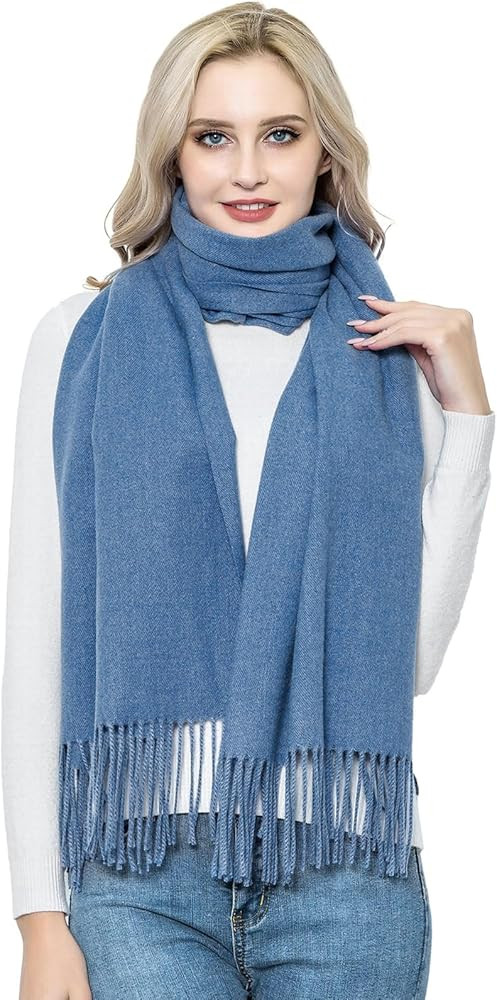 vimate Cashmere Wool Shawl Scarf,Winter Thick Super Soft Pashminas Shawl Wrap Stole | Amazon (US)