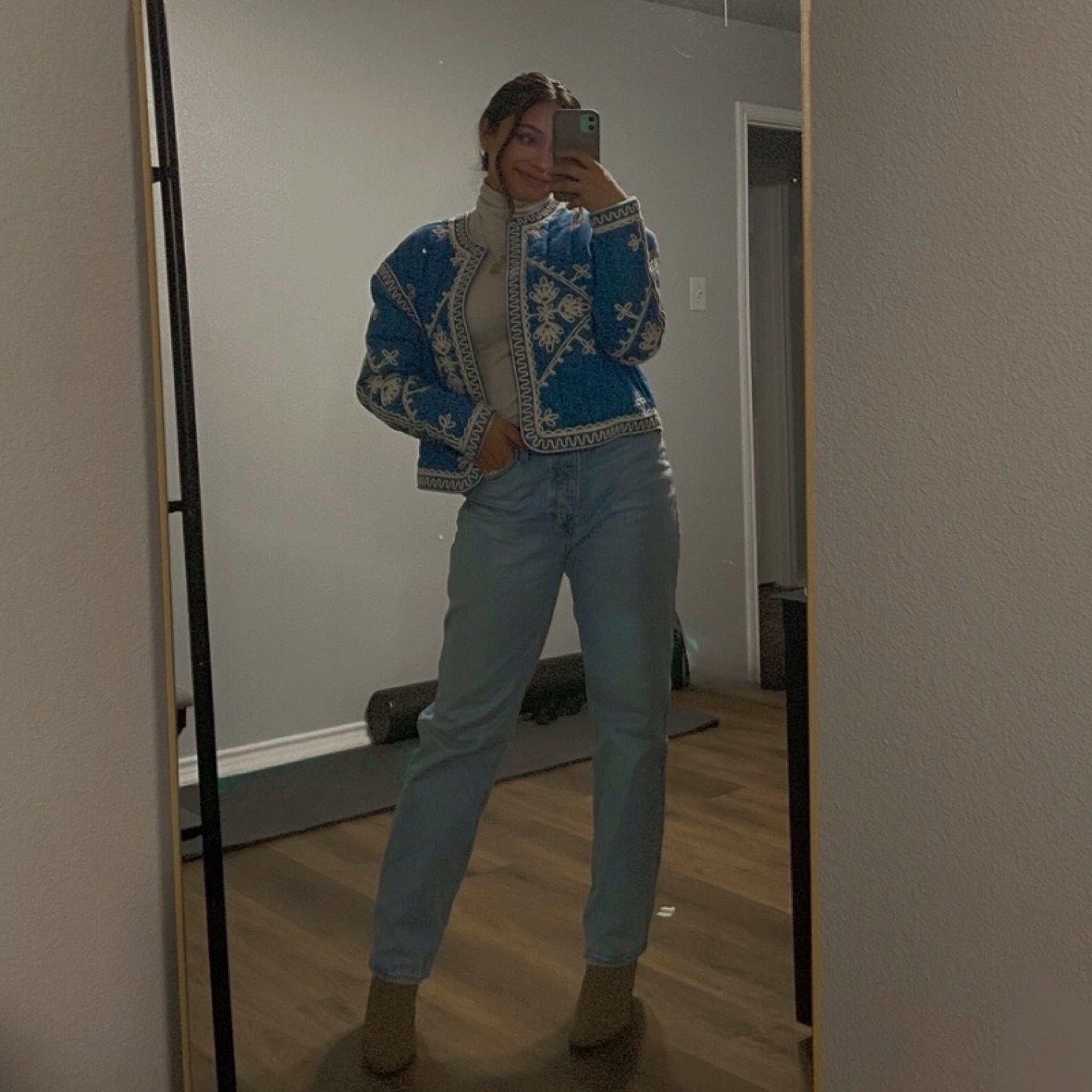 Styling this blue embroidered jacket with jeans for a night out🤍


#LTKstyletip #LTKMostLoved