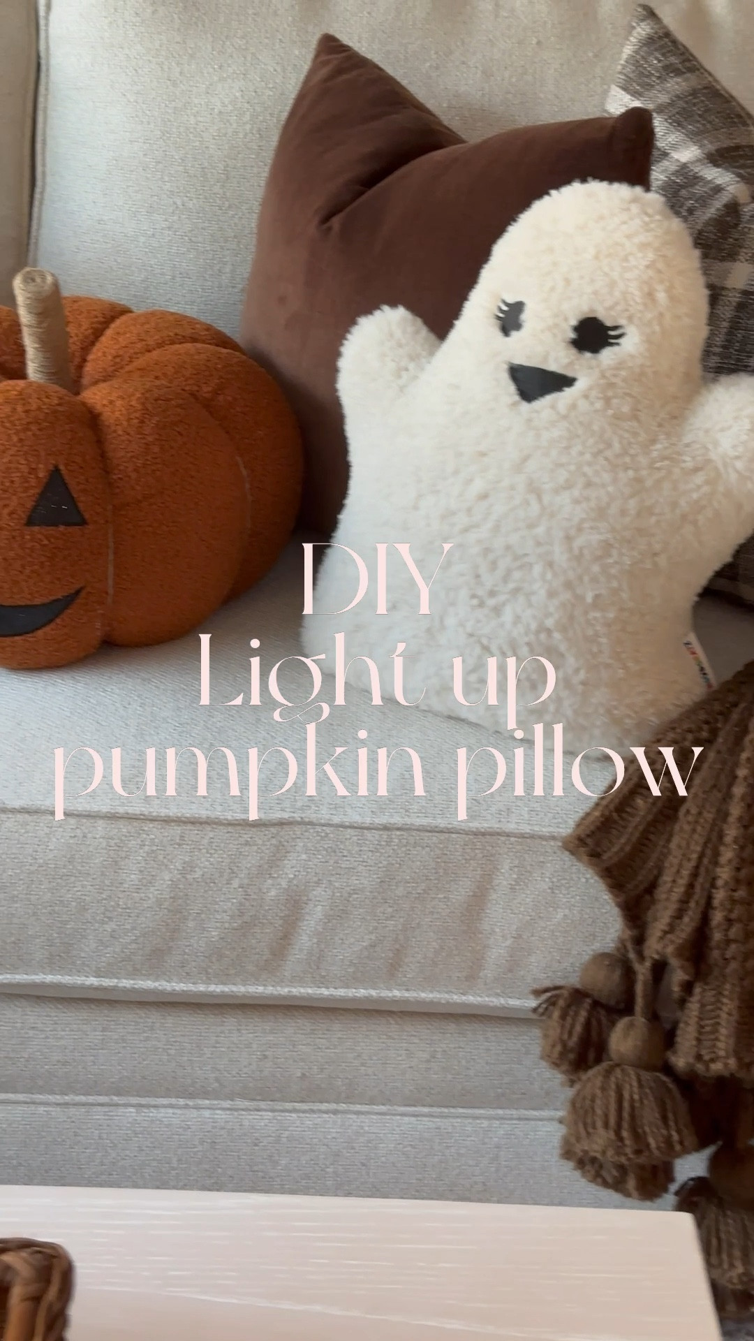 How cute is this jack o lantern pillow. It’s a dupe to pottery barn pillow. I added orange string lights. Loving the warm fall colors in my home! 

#LTKHome #LTKStyleTip #LTKSeasonal