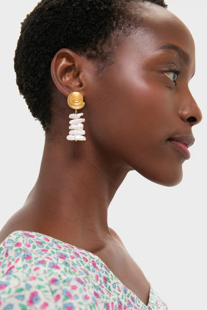 Gold and Pearl Alicia Earrings | Tuckernuck (US)