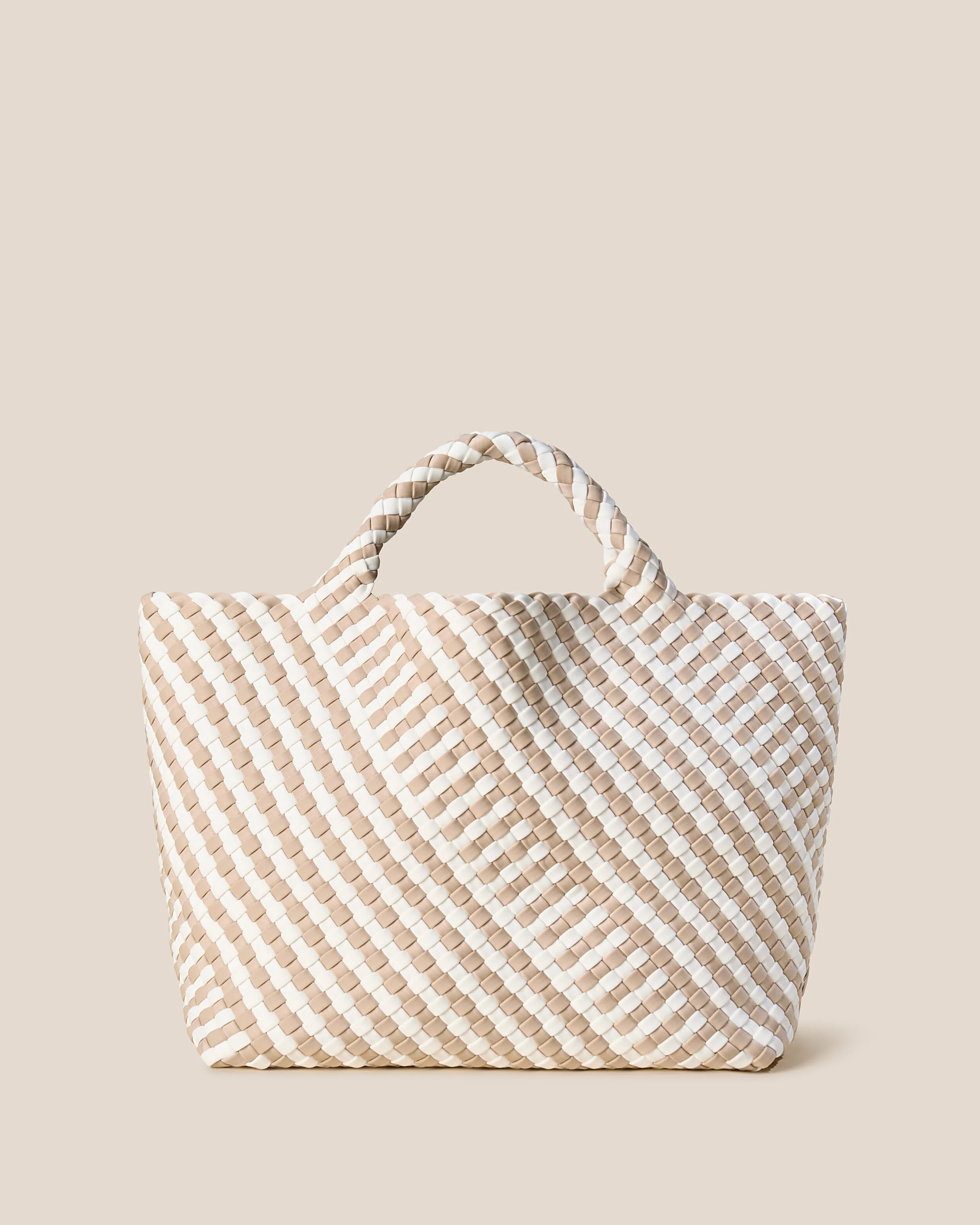 St. Barths Medium Tote Striped Geo | Mykonos | Naghedi
