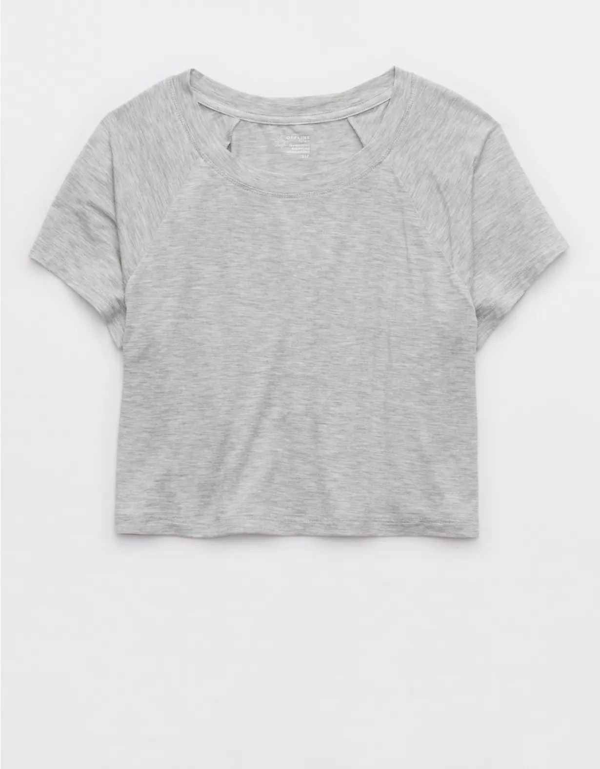 OFFLINE By Aerie Thumbs Up Cropped T-Shirt | Aerie
