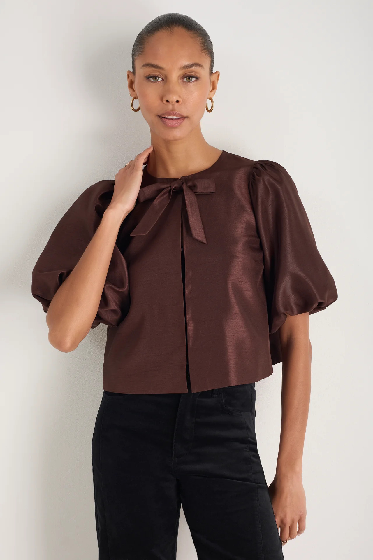 Coral Top - Cocoa | WYSE London