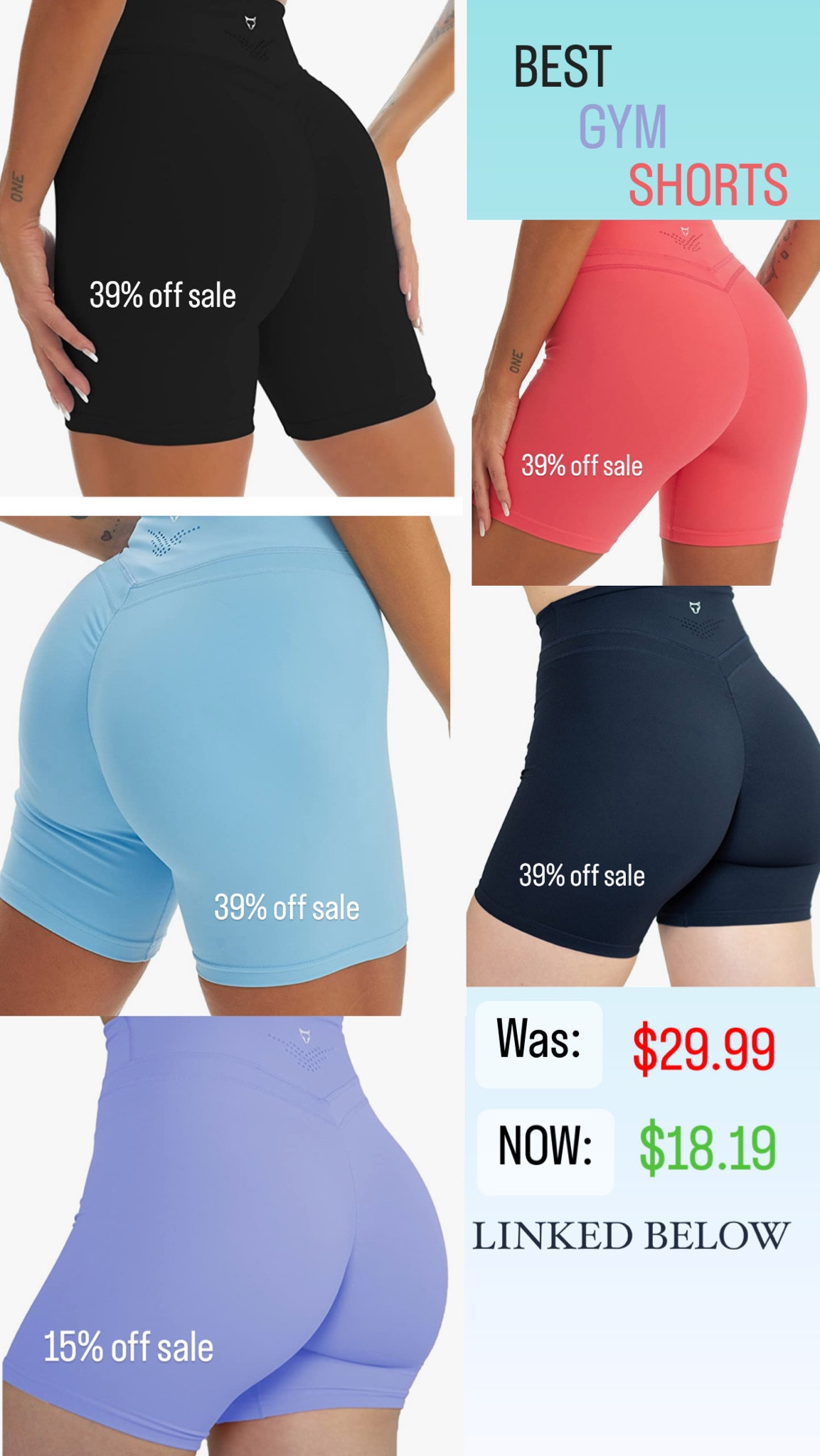 Some of my favorite gym shorts that I own.  Even lifts your 🍑 !!! These bikers are great for fitness & casual wear 🤩 multi-use items are my jam!

#LTKSale #LTKfit #LTKsalealert