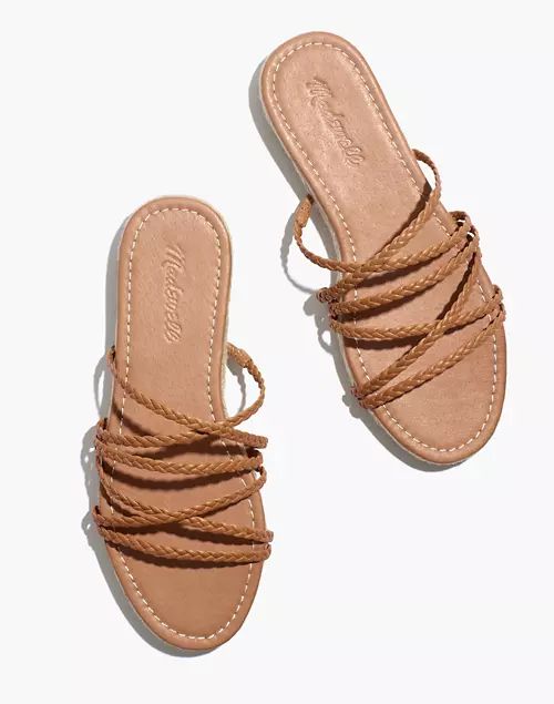 The Kathryn Espadrille Slide Sandal in Leather | Madewell
