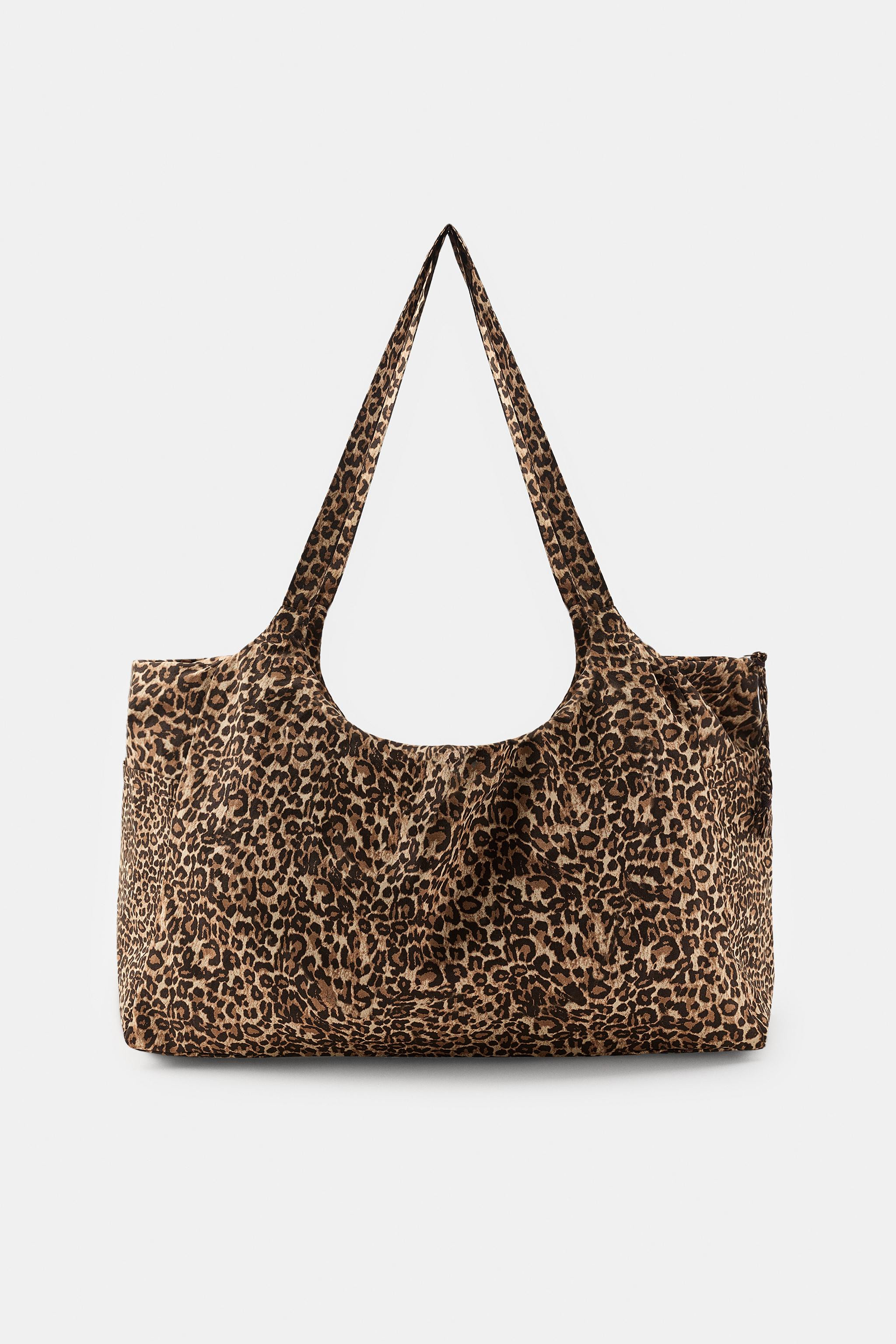 ANIMAL PRINT MAXI COTTON BAG | Zara Canada