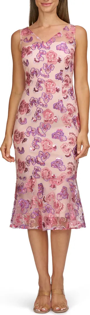 Greer Sequin Embroidered Cocktail Dress | Nordstrom