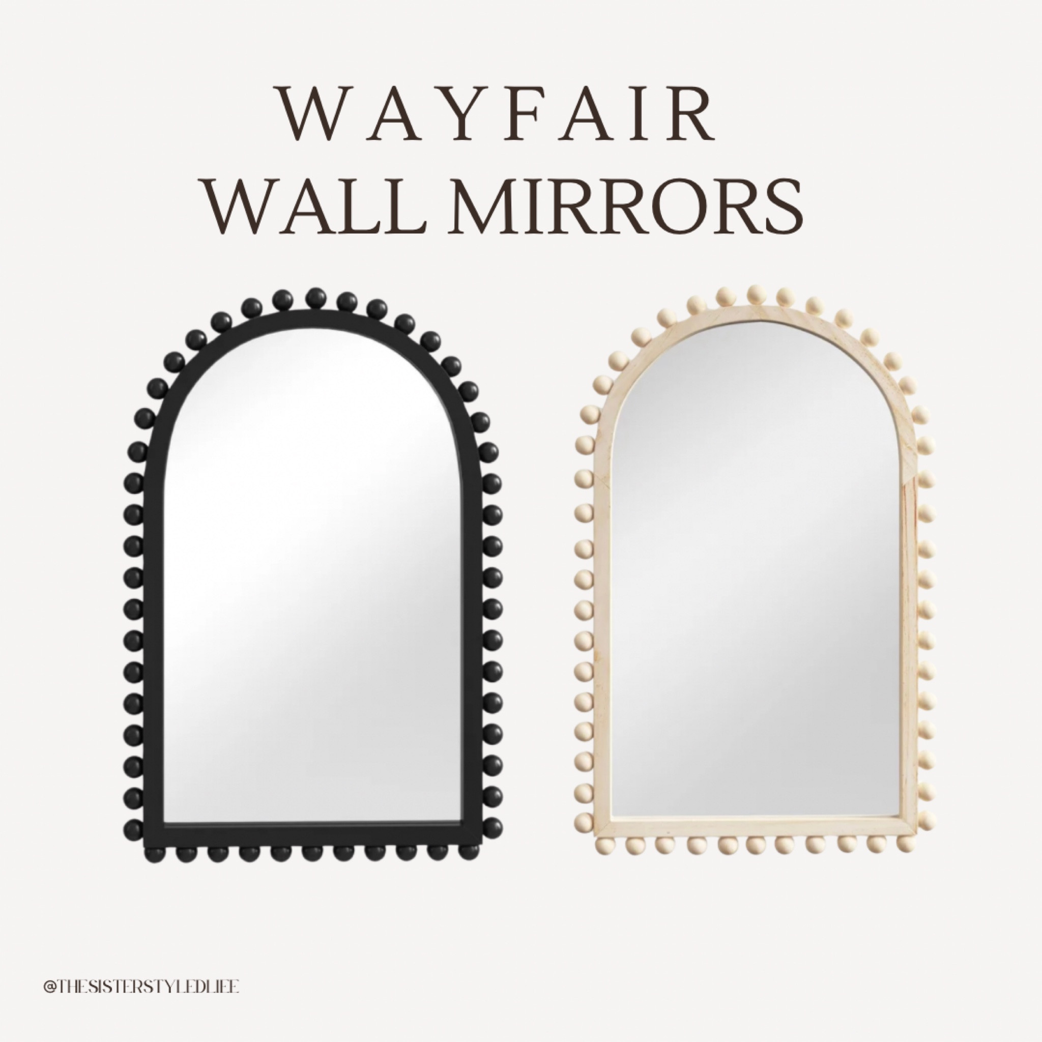 Currently obsessing over these wall mirrors from Wayfair! 
Modern, organic, natural, decorative, home decor, bathroom, bedroom, accent, statement 

#LTKstyletip #LTKhome #LTKGiftGuide
