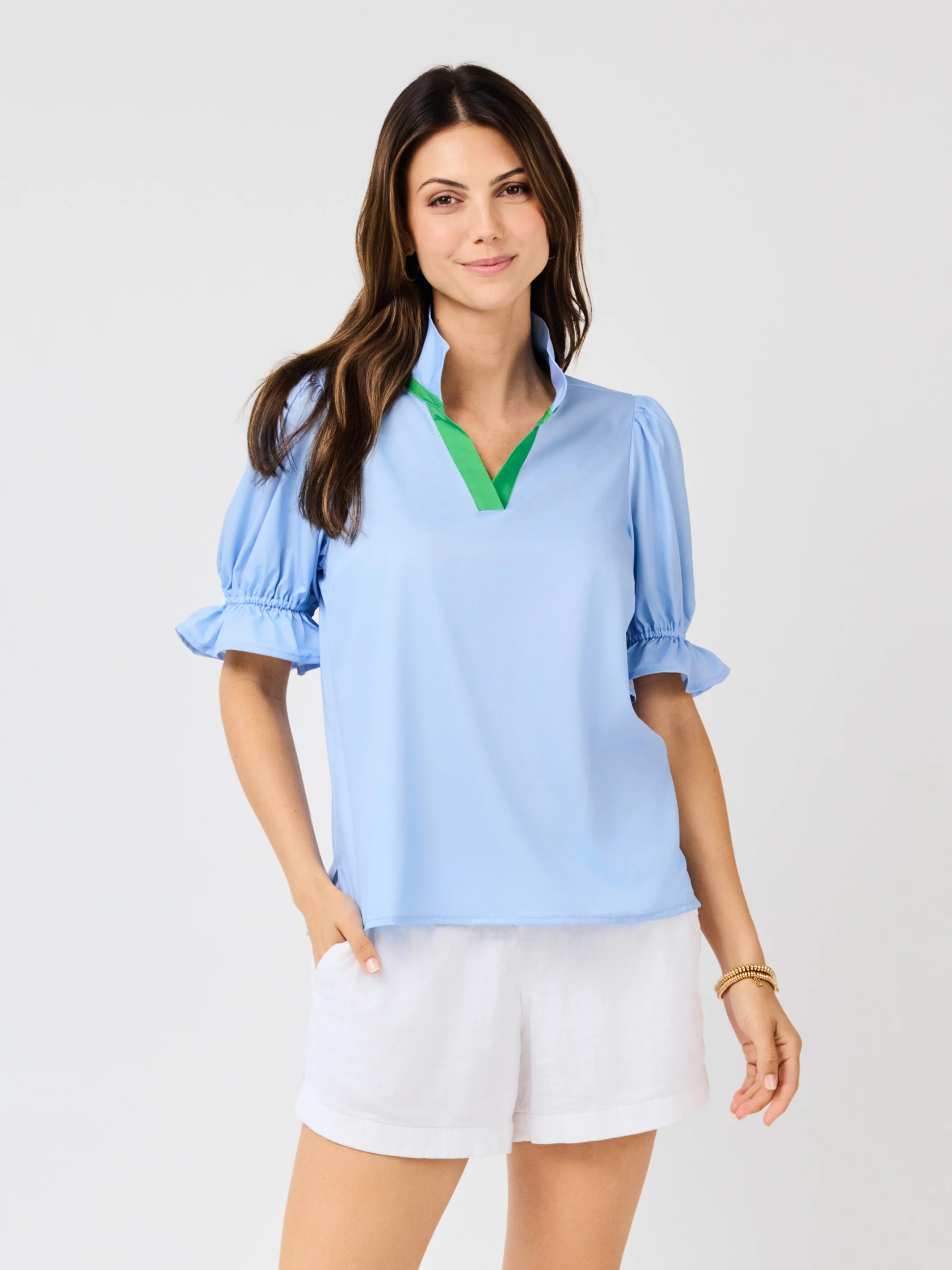 Jessica Top | Light Blue | Mary Square