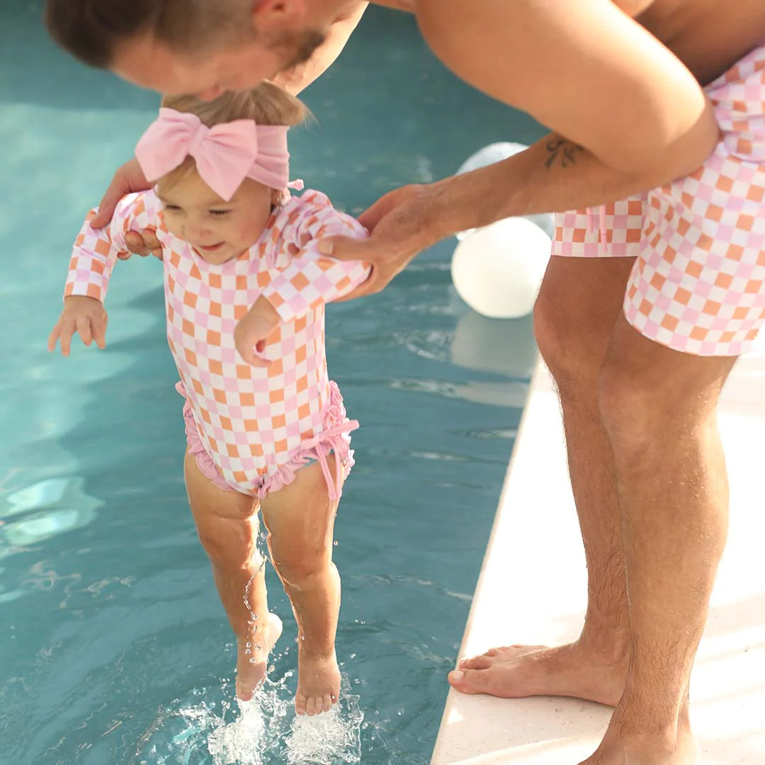 Men's Swim Trunks | Check Me Out | Caden Lane