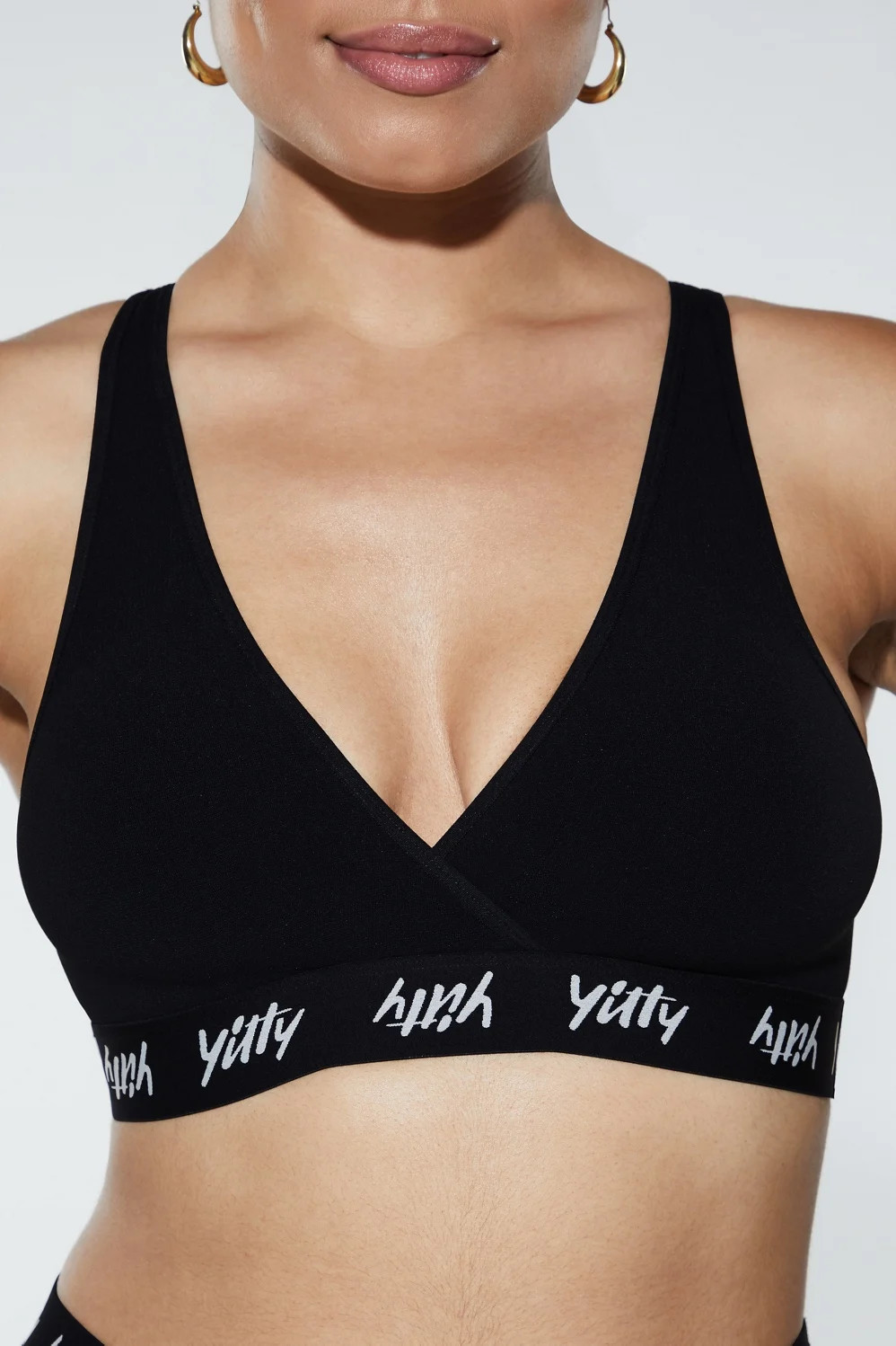 Major Label Smoothing Cross-Front Bralette | Fabletics - North America