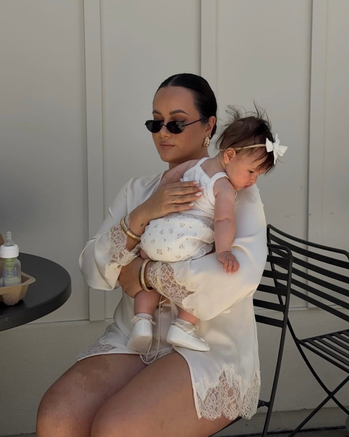 Chic lace outfit set for summer styled with my favorite gold bracelets and leather boots

#LTKSeasonal #LTKootd #LTKBaby
