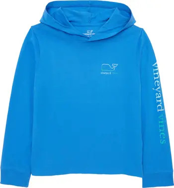 Kids' Burgee Whale Long Sleeve Hooded T-Shirt | Nordstrom