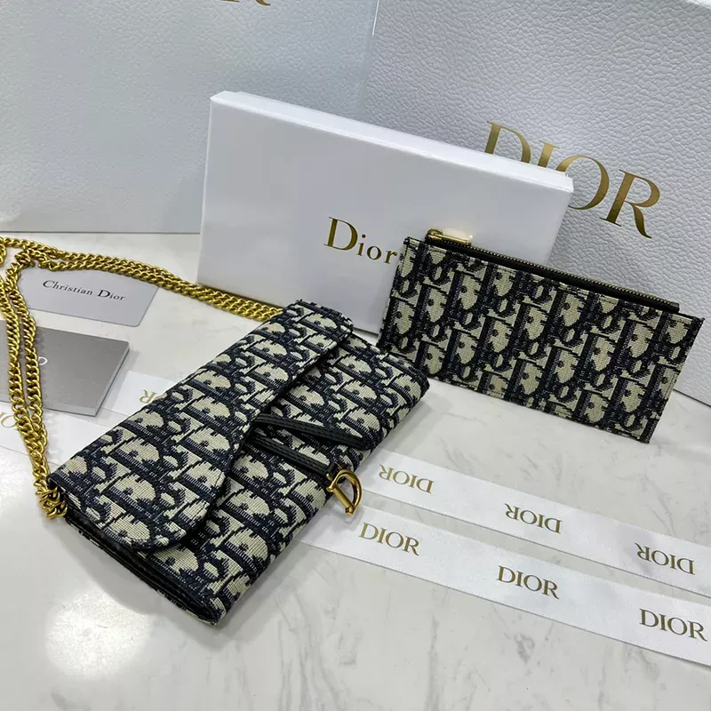 Shop Christian Dior 2020-21FW Unisex Street Style Plain Logo Wallets & Card  Holders by Preosupply