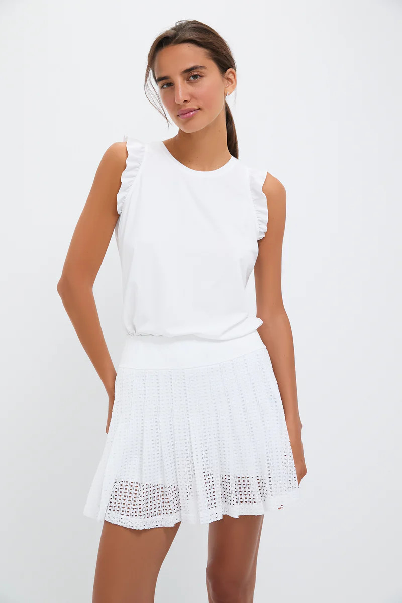 White Ruffle Lea Tank | Tuckernuck (US)