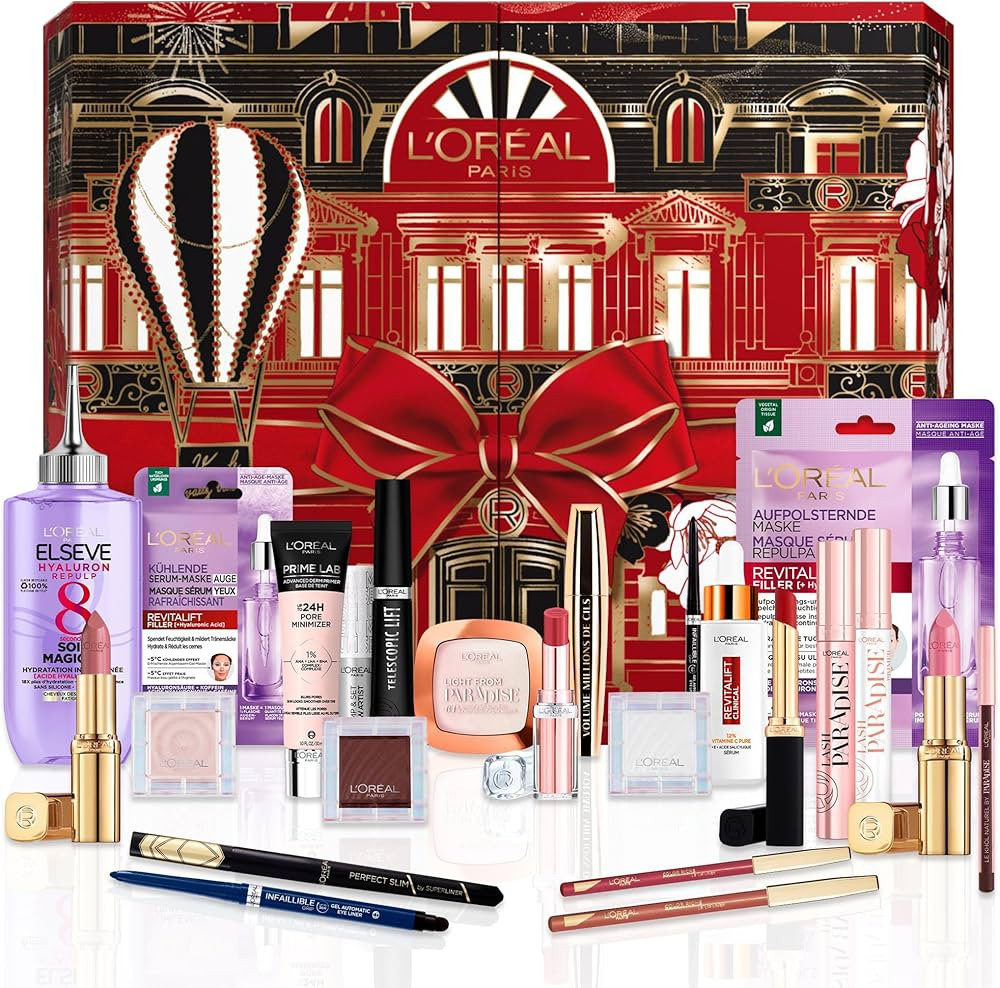L'Oréal Paris - Calendrier de l'Avent 2023 24 jours - Coffret Cadeau Femme Noël - Grand Format ... | Amazon (FR)