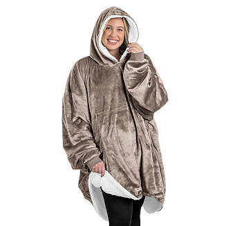 Homey Sherpa Side Pockets Wearable Blanket, Adult | Macy's