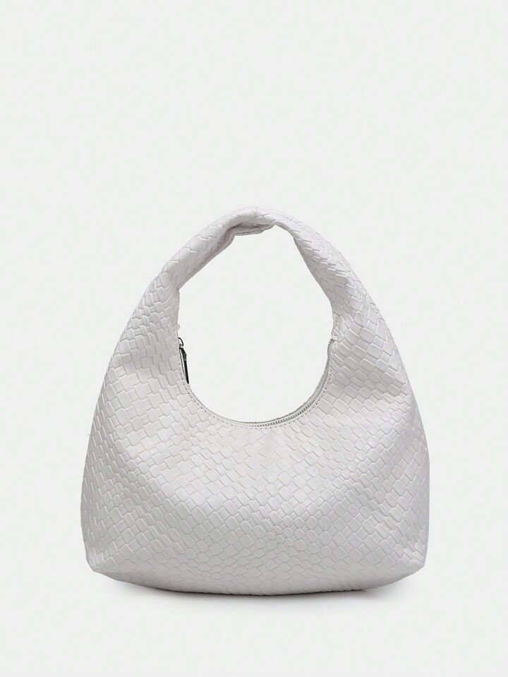 1pc Vintage & Simple & Casual Faux Woven Leather Shoulder Bag / Crossbody Bag For Dating & Commut... | SHEIN