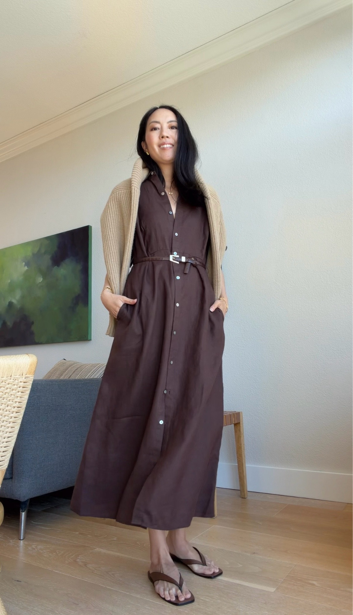 Linen dress on sale for only $89. Shop the look here.

#summeroutfit
#resortwear
#classicstyle
#JJill
#flipflops

#LTKootd #LTKgrwm #LTKSaleAlert