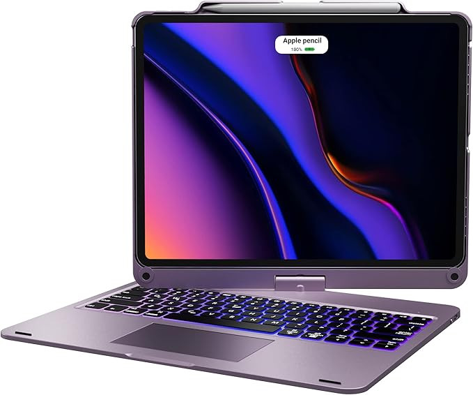 edaiser iPad Pro 12.9 Keyboard 2022 New Swivel Keyboard Case with Trackpad for Apple iPad Pro 5th... | Amazon (US)