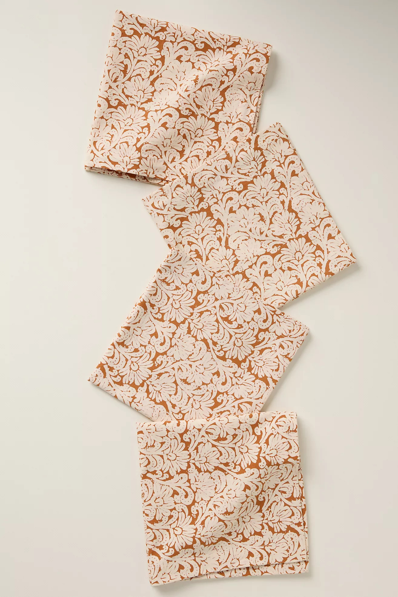Demeter Embroidered Cotton Napkins, Set of 4 | Anthropologie (US)