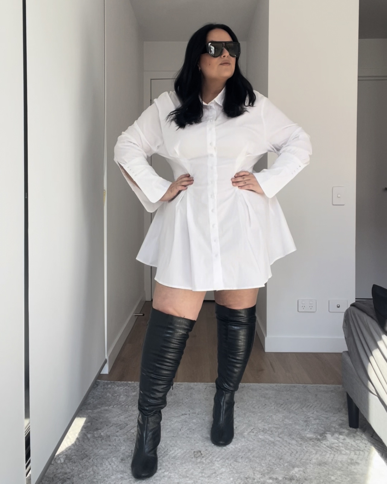 Nothing like a crisp white shirt-dress 🤍🤍

#LTKmidsize #LTKcurves #LTKplussize