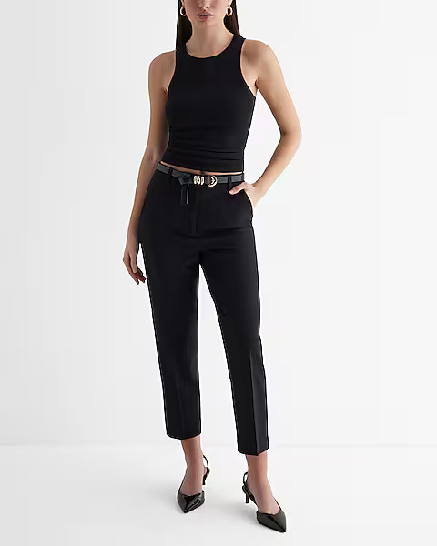 Editor Super High Waisted Straight Ankle Pant | Express