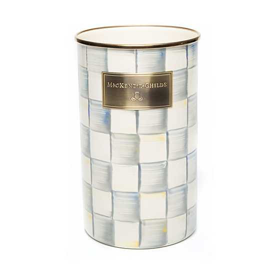 Sterling Check Utensil Holder | MacKenzie-Childs