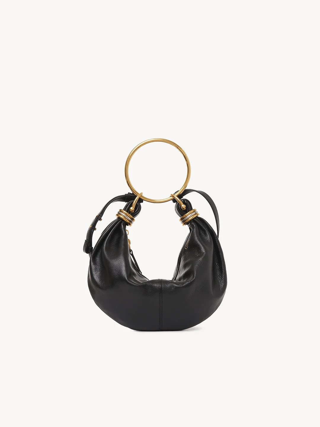 Small Bracelet Hobo bag in grained leather | Chloe US