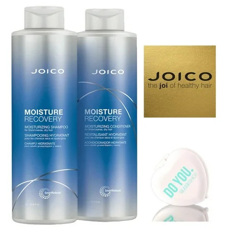 Joico Moisture Recovery Shampoo & Conditioner For Dry Hair Duo Set W/ Mirror 33.8 Oz / 1000Ml Large  | Walmart (US)
