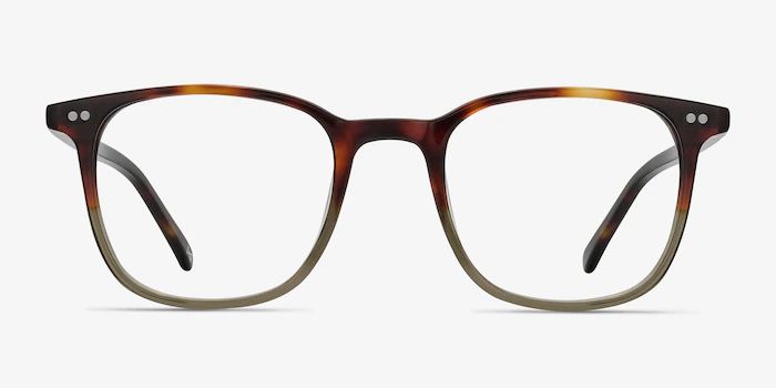 Sequence - Square Charred Quartz Frame Glasses | EyeBuyDirect | EyeBuyDirect.com