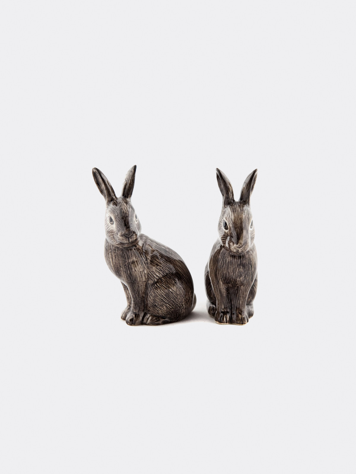 Quail Ceramics Hand Painted Wild Rabbit Ceramics Salt and Pepper  - Trouva | Trouva (Global)