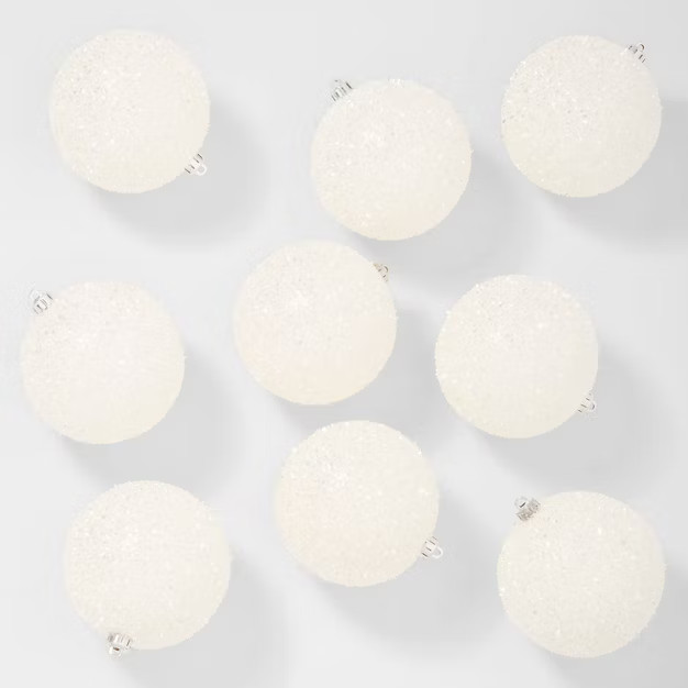 9ct Tinsel Ball Christmas Tree Ornament Set - Wondershop™ | Target